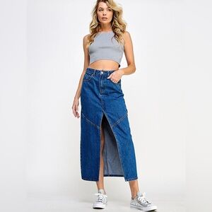 Madewell Classic Blue Denim Skirt